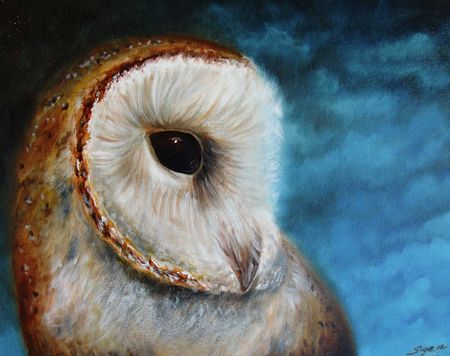 Art Galleries - Owl Painting - 103718